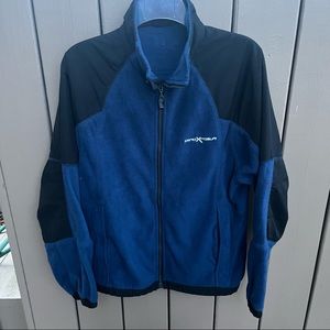 Men’s Zero Xposure zip up fleece jacket - blue & black